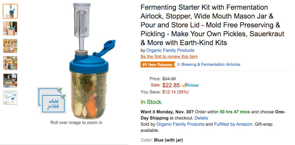 Fermenting Starter Kit Earns No. 1 New Release Badge On Amazon.com